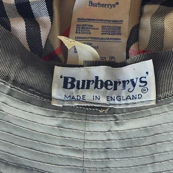 Burberry Women’s Classic Tan Fedora Bucket Hat Size 7.25 Nova Check SEE PICS